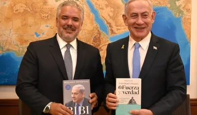 Iván Duque y Benjamin Netanyahu.