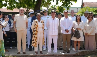 El Presidente, la vicepresidenta y parte del gabinete