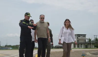 El director de la Policía con el Ministro del Interior.