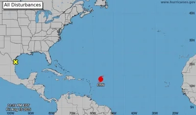 Imagen del reporte del Centro Nacional de Huracanes.