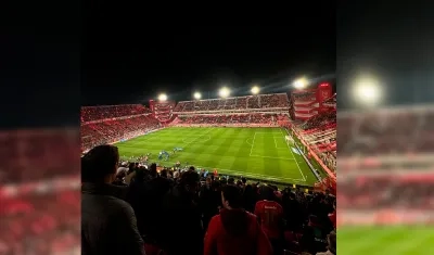 Estadio Libertadores de América antes del inicio de partido entre Independiente y Universidad de Chile.
