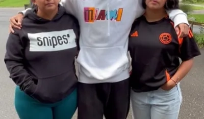 Familia del periodista Fredy Calvache.