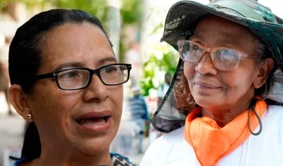 Gilma Mesa Cierro y Aredia Aragón.