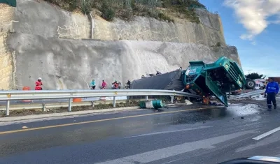 Zona del accidente.