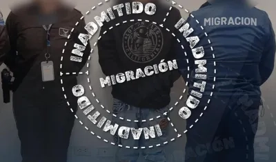 El colombiano fue inadmitido por migración ecuatoriana.