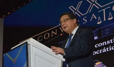 El magistrado Jorge Enrique Ibáñez, presidente de la Corte Constitucional.