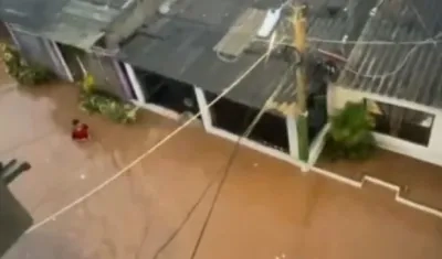 Inundación en Santa Marta.