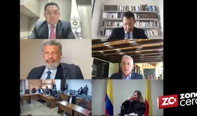 Audiencia de Álvaro Uribe.