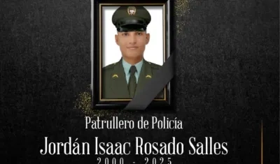 El patrullero Jordan Isaac Rosado Salles.