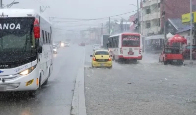 Las lluvias en Barranquilla serían más atenuantes entre el domingo y el lunes. 