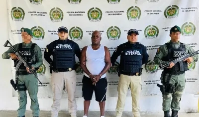 Luis Henry Valencia en poder de las autoridades.