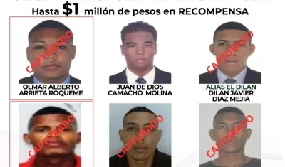 Olmar Alberto Arrieta Roqueme y William Alfonso Garces Arroyo.