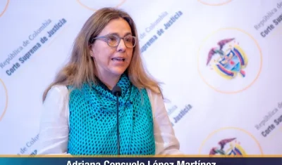 Adriana Consuelo López Martínez, magistrada de la Corte Suprema.