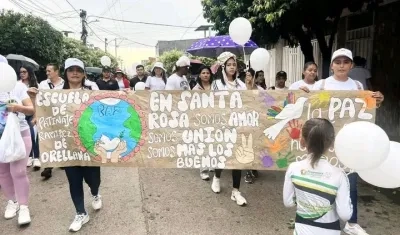 Marcha de ayer en Santa Rosa del Sur