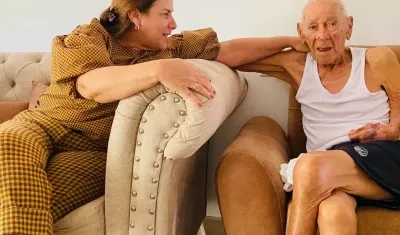 La excongresista Martha Villalba y su padre, Rafael Villalba Guerra.