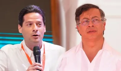 Senador Mauricio Gómez y el Presidente Gustavo Petro.