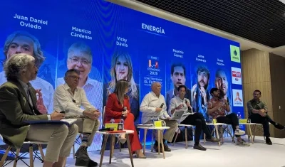 Mauricio Gómez durante su intervención en el Foro de Camacol.