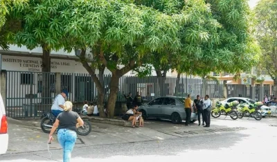 Fachada de Medicina Legal, en Barranquilla. 