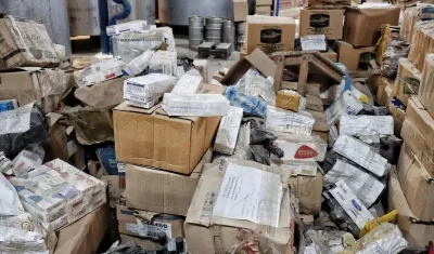 Mercancía de contrabando aprehendida