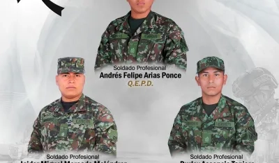 Los militares asesinados.
