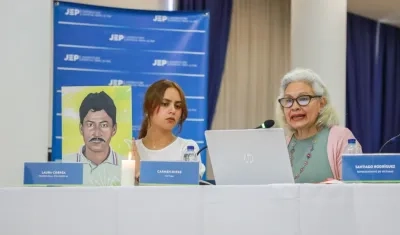 Carmen Mirke, esposa de Orlando Alberto Toledo.