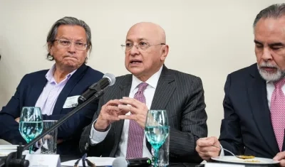 El ministro de Justicia, Eduardo Montealegre.