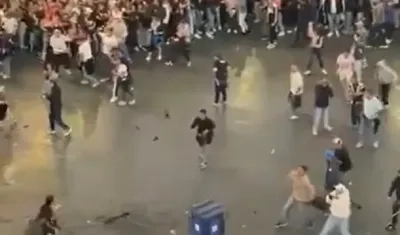 Imagen de los disturbios.