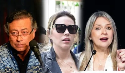 Gustavo Petro, Days Vásquez y Vicky Dávila.