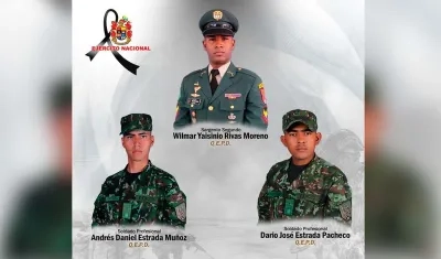 Los tres soldados muertos. 