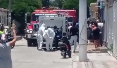 Levantamiento del cuerpo de Elifelet Caicedo Álvarez.