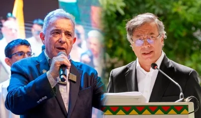 Enfrentamiento entre Álvaro Uribe y Gustavo Petro.