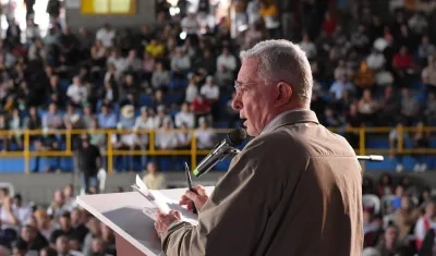El expresidente Álvaro Uribe.