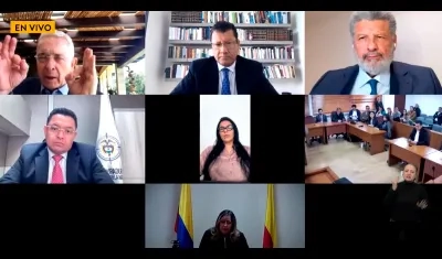 Momento del enfrentamiento.