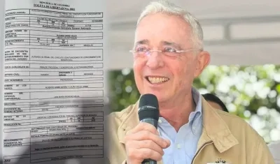 El expresidente Álvaro Uribe Vélez.