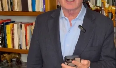 El expresidente Álvaro Uribe Vélez.