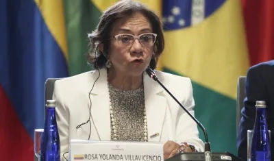 La canciller colombiana, Yolanda Villavicencio.