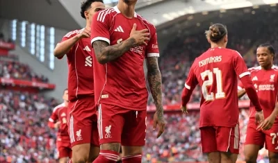 Darwin Núñez jugó tres temporadas en el Liverpool. 