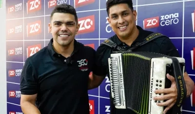 José Martín Bernier y Ruffy Barrios en las instalaciones de Zona Cero. 