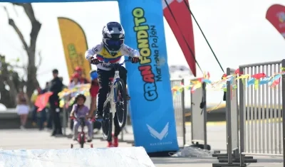 El BMX fue una de las disciplinas que hizo parte del Gran Fondito en Puerto Colombia. 