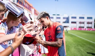 Luis Díaz ya es uno de los preferidos de la afición del Bayern Múnich. 