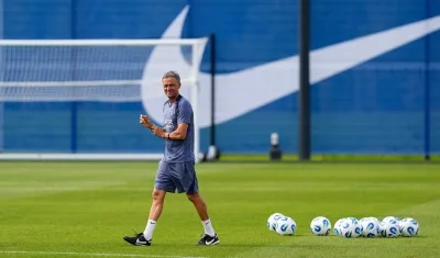 El español Luis Enrique, entrenador del París Saint Germain.