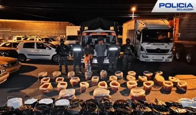 El hallazgo del material explosivo se registró en la localidad de San Gabriel.