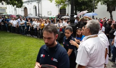 Jornada de alistamiento de la Milicia Bolivariana de Venezuela, este sábado en Caracas.
