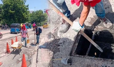 Intervenciones en la calle 30, en Soledad. 