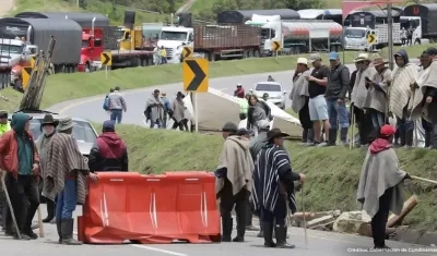 Los que siguen en la protesta son los campesinos que tienen cultivos en zonas de páramos quienes piden fexilibilidad del Gobierno.