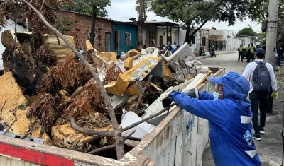 Jornada de limpieza en El Bosque.