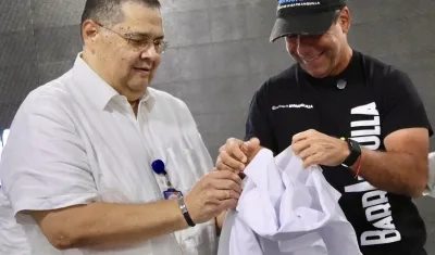 Alcalde Alejandro Char junto a Rómulo Rodado (q. e. p. d.)