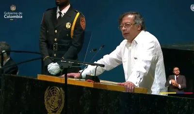 Gustavo Petro en la Asamblea de la ONU