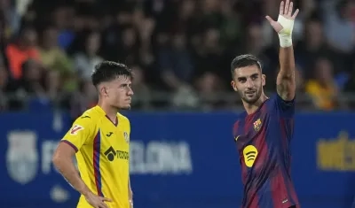 Ferran Torres celebrando uno de sus goles.