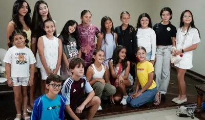 Niños emprendedores que harán parte de la feria. 